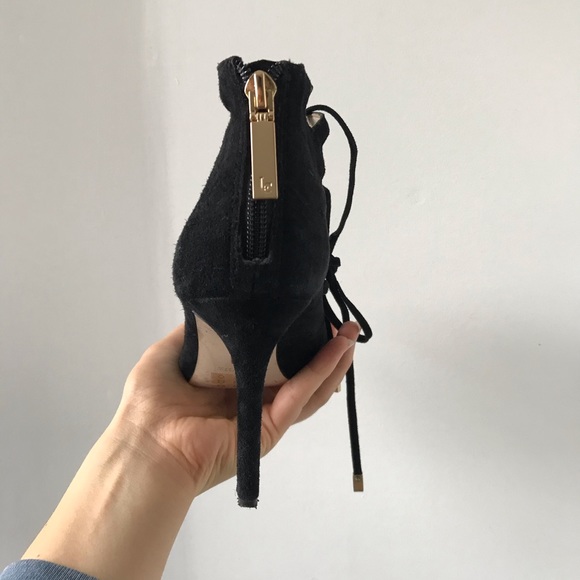 Louise et Cie Black Lace-Up Stilettos - Picture 3 of 8